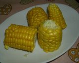 電子レンジでチンとうもろこし(*^^)v作り方6写真