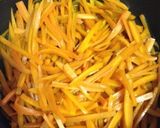 甘みたっぷり☆にんじんだけのきんぴら作り方3写真