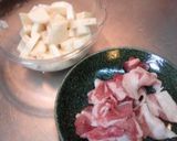 長芋と豚肉のオイスター炒め作り方1写真