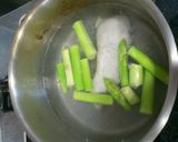 簡単！ アスパラとササミのごまだれ作り方1写真