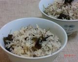 じゃことワカメの炊き込みご飯作り方4写真
