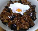 温玉麻婆茄子丼作り方9写真
