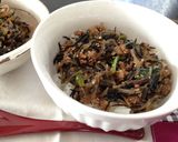 キャベツ×豚肉×ニラ❀餃子みたいな丼♪作り方9写真