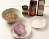 レンズ豆のサラダ作り方1写真