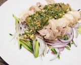 ネギたっぷり★ゆで鶏の香味だれ作り方7写真