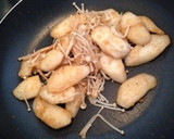 簡単！長いもとえのきのバター焼きw作り方3写真