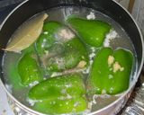 冷製・鶏ささみのピーマン詰めスープ煮作り方6写真