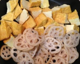 厚揚げと皮付き蓮根のヘルシー炒め♪作り方1写真