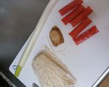 カニカマ塩炒り豆腐★作り方1写真