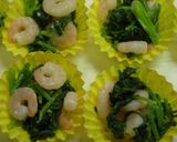 お弁当に☆えびとほうれん草のオードブル風作り方3写真