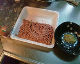 肉そぼろ卵とじ作り方1写真