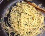 夏向き簡単！ちりめんと茗荷と大葉のパスタ作り方4写真