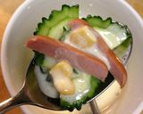 スプーンで！ゴーヤとウィニーのかき揚げ作り方6写真