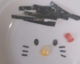キャラ弁☆スイカのキティちゃん作り方1写真