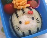 キャラ弁☆スイカのキティちゃん作り方7写真