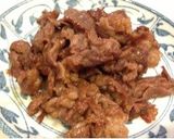 薄切り牛肉の甘辛炒め★作り方3写真