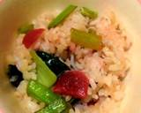 胡麻香る〜♪小松菜の梅しらす炒飯♡作り方4写真