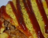 お好み焼ソースが決め手!のオムライス作り方7写真