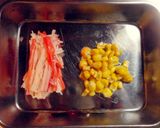 カニカマとコーンのカレーマヨチートースト作り方1写真