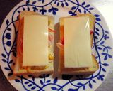 カニカマとコーンのカレーマヨチートースト作り方3写真