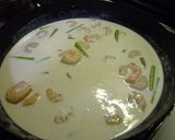 えびとアスパラのクリームパスタ♪作り方3写真
