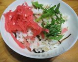 夏にさっぱり☆紅生姜と大葉と塩昆布ご飯♪作り方3写真