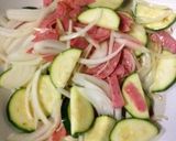 ズッキーニ・ソーセージでバター醤油パスタ作り方6写真