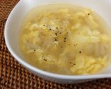 シャキふわ食感❤もやしと卵の中華スープ作り方5写真