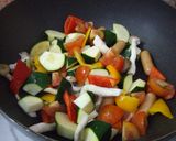 夏野菜☆ズッキーニとウインナーの卵とじ作り方6写真
