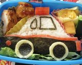 パトカーのお弁当（キャラ弁）（幼稚園）作り方3写真