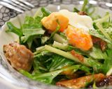 混ぜるだけ*焼き鳥缶と水菜、卵のサラダ*作り方4写真