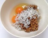 全部混ぜてパラパラ！納豆しらすレタス炒飯作り方2写真
