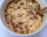 全部混ぜてパラパラ！納豆しらすレタス炒飯作り方3写真
