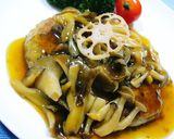 とろりあんかけ☆ふわふわ豆腐ハンバーグ作り方9写真