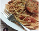 簡単コクうま茄子のトマトソースパスタ作り方6写真