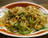 茹でるだけ!ゴーヤの梅肉和えパスタ♪作り方9写真