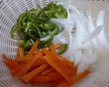 豆腐ステーキの甘酢野菜あんかけ作り方1写真