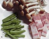 ベーコンとしめじのニンニク風味炒め♪作り方1写真