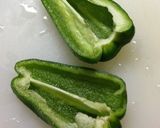 お弁当に♪冷凍ハンバーグでピーマン肉詰め作り方2写真