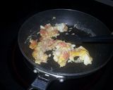 【ズボラ飯】鮭フレーク卵焼き丼作り方2写真