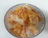 【ズボラ飯】鮭フレーク卵焼き丼作り方3写真