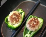 お弁当に♪冷凍ハンバーグでピーマン肉詰め作り方5写真