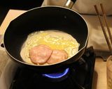 簡単！卵とハムとチーズのクレープ作り方3写真
