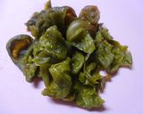 梅ジュースの梅で佃煮（市販の海苔佃煮で）作り方2写真