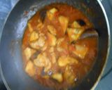 茄子と鶏肉のトマト煮込み風パスタ作り方12写真