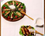 夏野菜の肉巻きクリームチーズソース添え作り方8写真