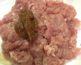 赤身肉を叩いて作るヘルシー本格麻婆豆腐作り方3写真