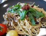 健康野菜、丘わかめのスタミナパスタ作り方15写真