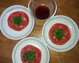 胡麻風味♡青しそドレッシングでトマト作り方1写真