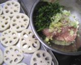 しそつくねの甘辛レンコン作り方1写真